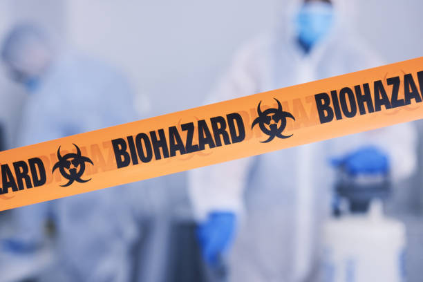 Professional Biohazard Cleanup technician working in Alamo, TX